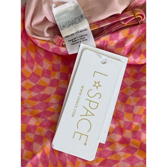 L*Space Printed Shimmer Roxanne One Piece in heat waves New Swimsuit - Picture 8 of 11